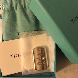 Authentic Tiffany and Co Dog Tag Pendant